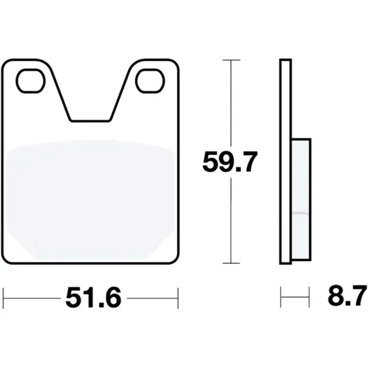 Bremsklötze Standard TRW für Motorräder 7870736