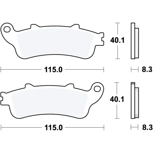 Bremsklotz Sinter hinten TRW Alternative: 7328818 passend für: Honda NT, XL, ST