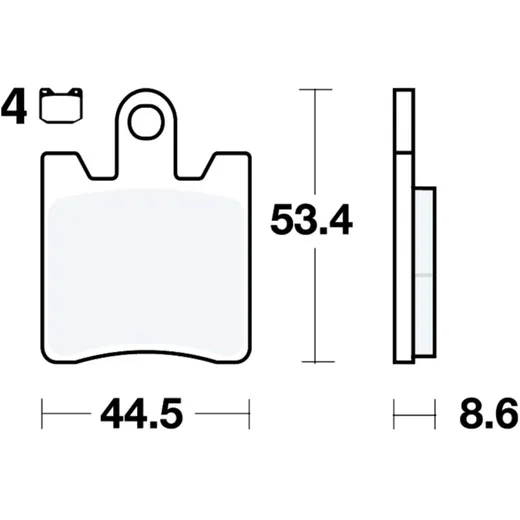 Bremsklotz Scooter TRW Alternative: 7322209 passend für: Suzuki AN