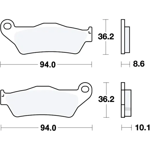Bremsklotz Sinter hinten TRW Alternative: 7324254 passend für: BMW R, S, K, M