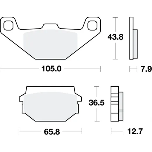 Brake pads std trw MCB719