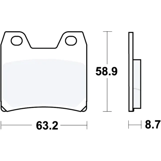 Bremsklötze Sinter für TRW Alternative 7324338