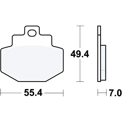 Bremsklotz Sinter Scooter TRW Alternative: 7323025 passend für: Vespa GTS, GTV, 946