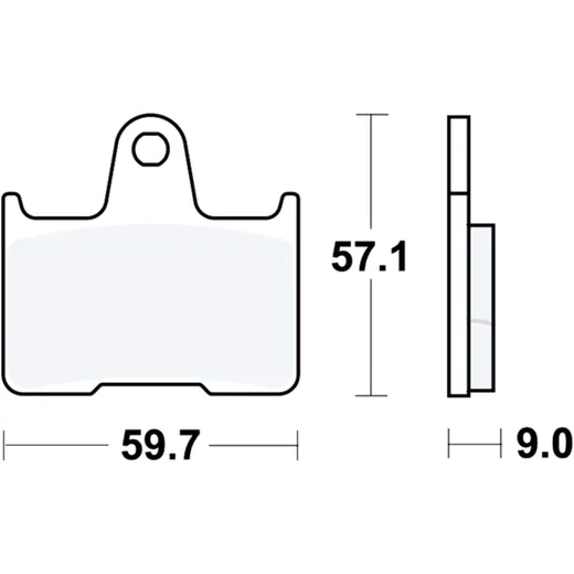 Brake pads std TRW altn 7324015/7630106 for: Kawasaki ZZR, GTR, ZX - 7RR