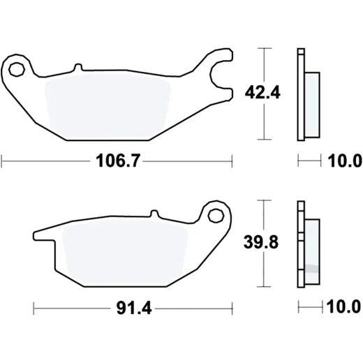 Bremsklotz Standard TRW Alternative: 7324288 passend für: Honda XL, CBR, Z