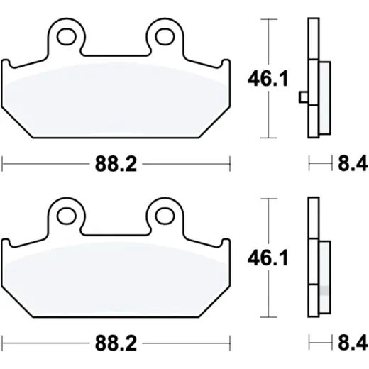 Bremsklotz Sinter Scooter TRW Alternative: 7323108 passend für: Suzuki AN