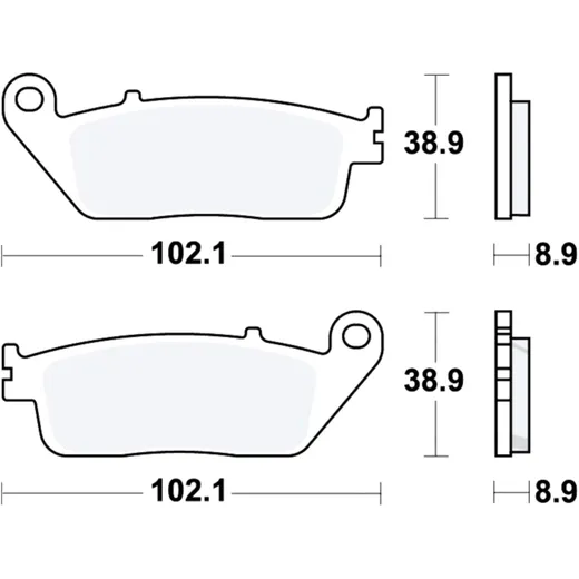 Bremsklotz Sinter Scooter TRW Alternative: 7322811 passend für: Honda FJS