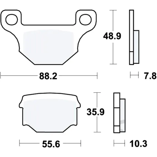 Brake pads std TRW altn 7321151/7630087 for: Rieju MRT, Marathon, RS - 3
