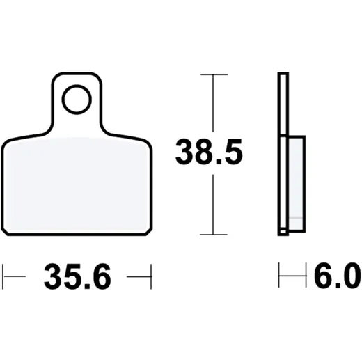 Brake pads sintered si TRW alternative: 7323272 for: Gas Gas TXT, TX, MC