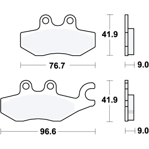 Bremsklotz Sinter Scooter TRW Alternative: 7323132 passend für: Piaggio MP3, Beverly, Medley