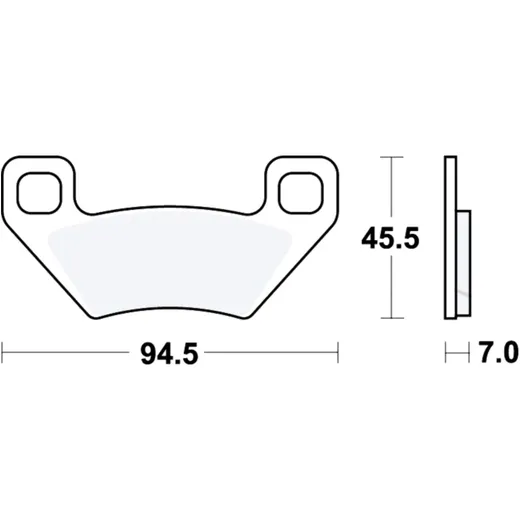 Bremsklotz Sinter SI TRW Alternative: 7322100 passend für: Arctic Cat/Textron Cat, Alterra, XC