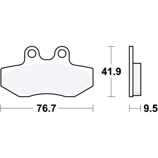 Bremsklotz Standard TRW Alternative: 7321946 passend für: Yamaha XC, YN