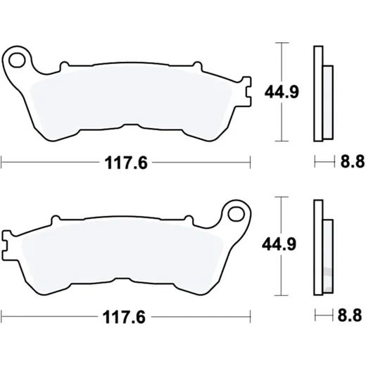 Bremsklotz Sinter Scooter TRW Alternative: 7323066 passend für: Honda NSS, SH, FES
