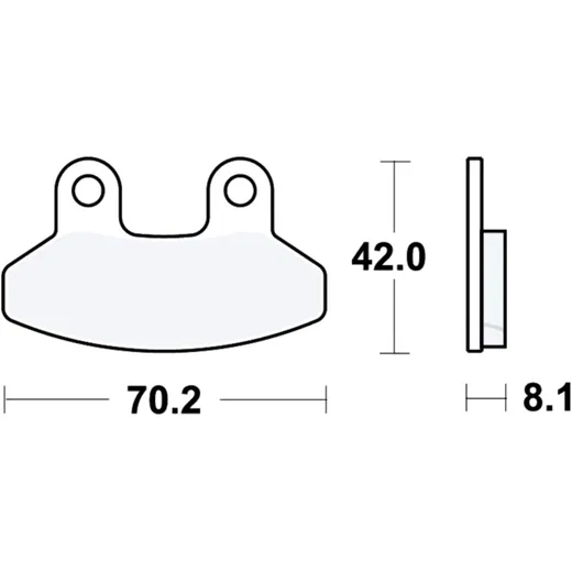 Brake pads standard TRW alternative: 7321938 for: SYM Joyride, VS, RS