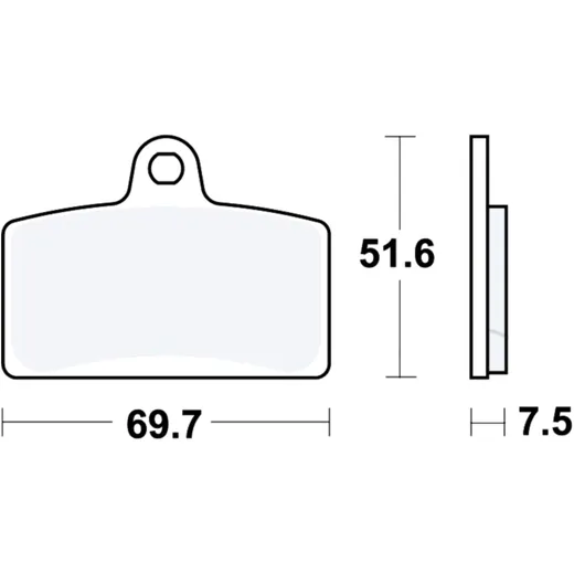Brake pads sintered front sv TRW alternative: 7321342 for: Aprilia RS, RS4, Tuono