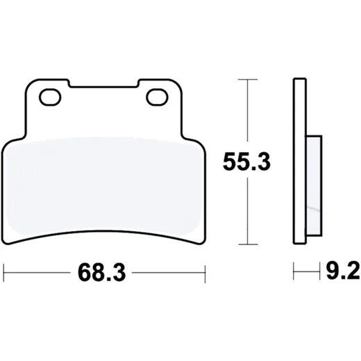 Bremsklotz Sinter TRQ TRW Alternative: 7322415 passend für: Aprilia Shiver, Mana, Dorsoduro