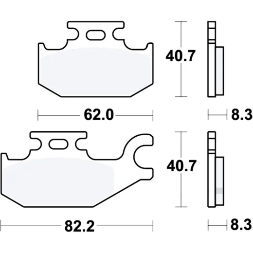 Bremsklotz Sinter SI TRW Alternative: 7322134 passend für: Suzuki LT - A, LT - F