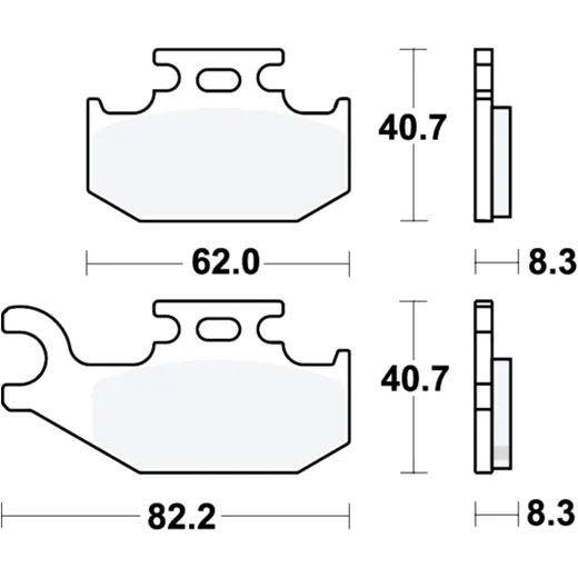 Bremsklotz Sinter SI TRW Alternative: 7322159 passend für: Suzuki LT - A, LT - F