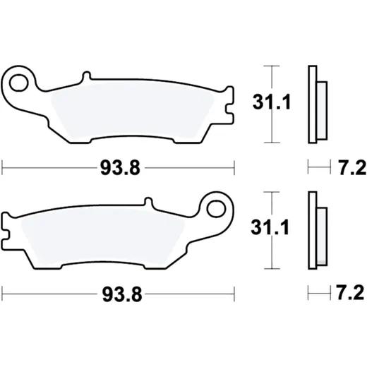 Bremsklötze Offroad TRW Alternative 7322548