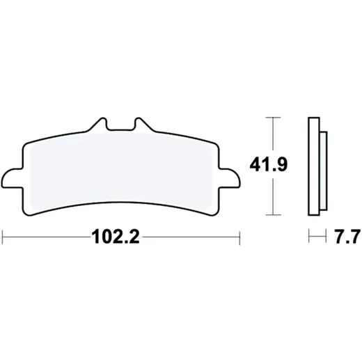 Brake pads carbon crq TRW altn 7320012 for: Ducati Panigale, Multistrada, Diavel
