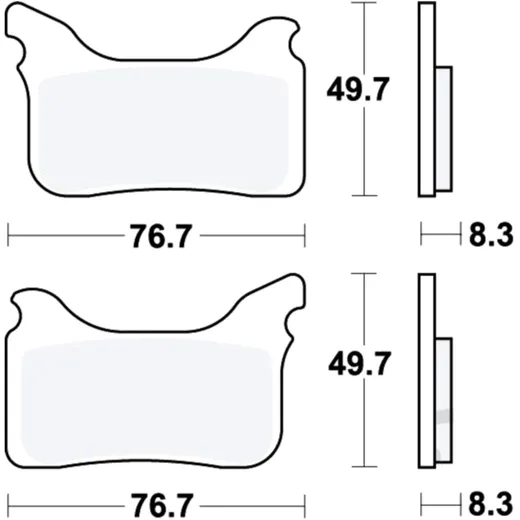 Bremsklotz Sinter RSI TRW Alternative: 7320724 passend für: Aprilia SXV, Pegaso
