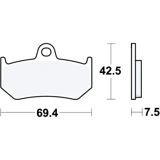 Brake pads sintered rear sh TRW alternative: 7324106 for: MV Agusta F4, Brutale