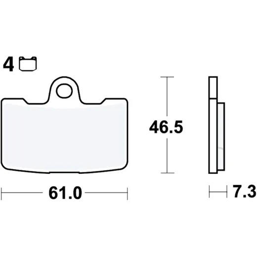 Brake pads sintered front sv TRW alternative: 7323165 for: Buell R, XB12Scg, XB12Ss