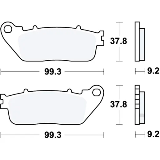 Bremsklotz Sinter hinten TRW Alternative: 7322654 passend für: Honda CB, VFR