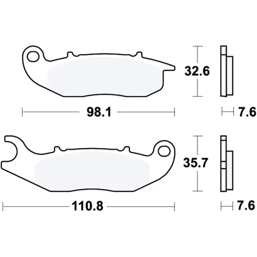 Bremsklotz Standard TRW Alternative: 7320000 passend für: AJP PR3, PR4, PR5