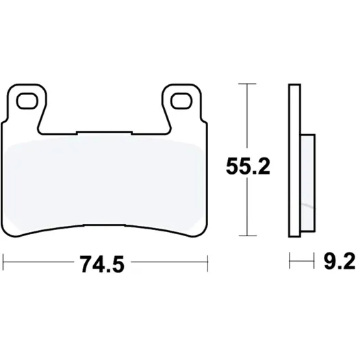 Bremsklotz Sinter vorne TRW Alternative: 7329741 passend für: Honda CBR, CB, VTR