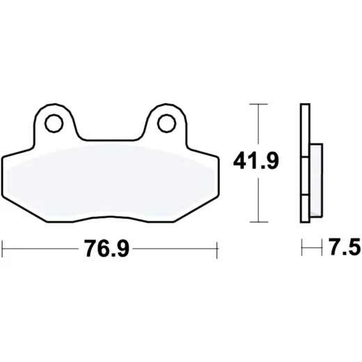 Bremsklotz Standard TRW Alternative: 7320513 passend für: Hyosung GT, GV, XRX