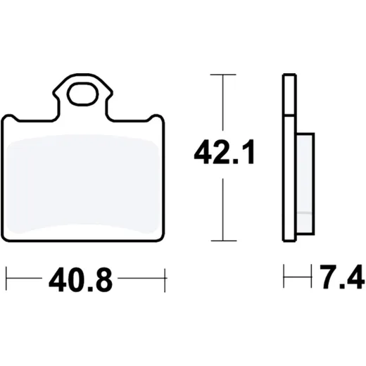 Bremsklotz Sinter SI TRW Alternative: 7323603 passend für: KTM SX, Freeride E