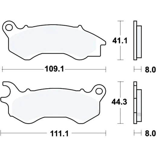 Bremsklotz Scooter TRW Alternative: 7323504 passend für: Peugeot Django, Satelis, Speedfight