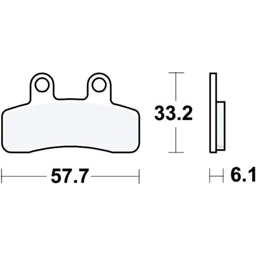 Bremsklotz Standard TRW Alternative: 7370083 passend für: Kreidler Galactica 2. 0, Jigger, Hiker 2. 0