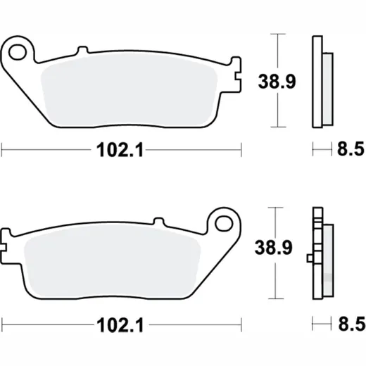 Brake pads scooter sintered trw MCB845SRM
