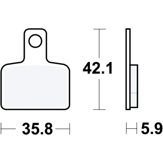 Bremsklotz Standard TRW Alternative: 7320061 passend für: Beta Evo