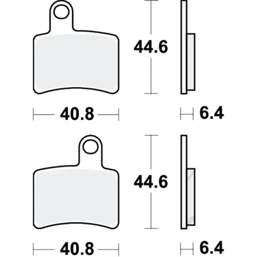 Brake pads Standard TRW MCB852