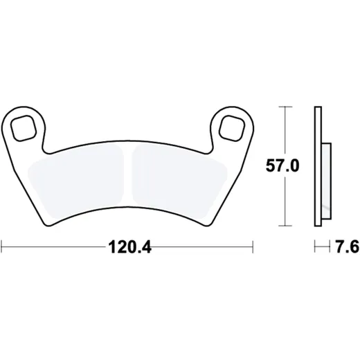 Brake pad sinter si TRW altn 7370099 for: Polaris Scrambler, Sportsman