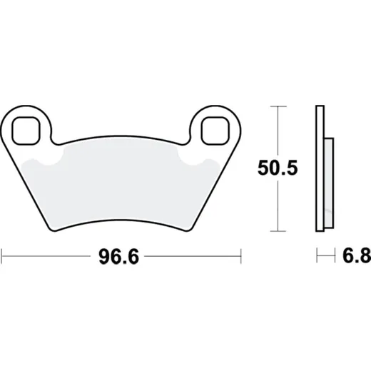 Brake pads Sinter SI TRW MCB857SI