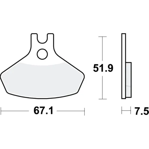 Brake pad sinter si trw MCB859SI