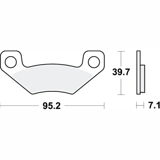 Brake pad sinter si trw MCB860SI