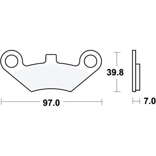 Bremsklotz Sinter SI TRW passend für: CFMOTO CForce, CF, Everest