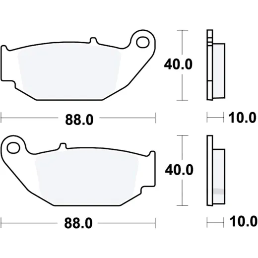 Brake pad sinter si TRW altn 7326404 for: Honda CRF, Orcal SK01