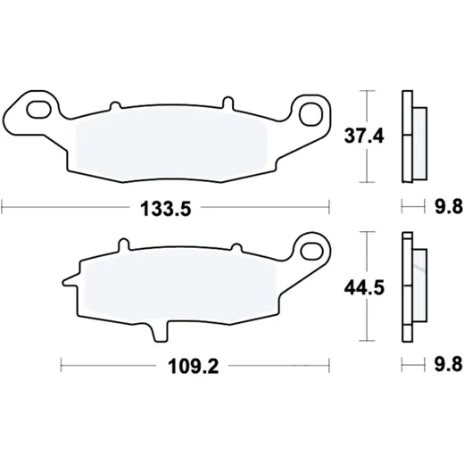 Bremsklotz Sinter für TRW, Alternative 7377047