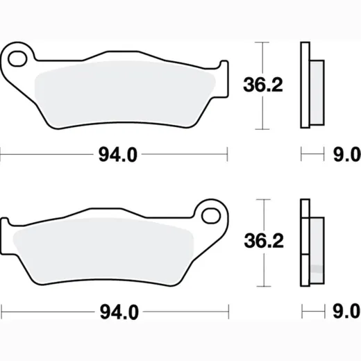 Brake pads Sinter SV TRW MCB871SV