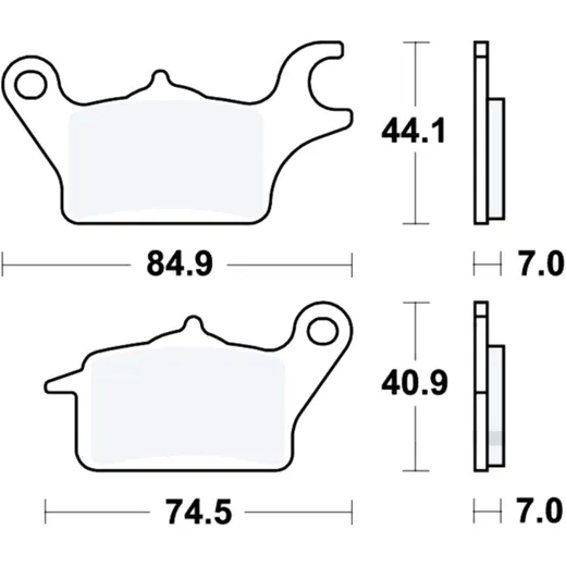 Bremsklotz LC TRW siehe 7370031 04/24 passend für: Honda C, AFS