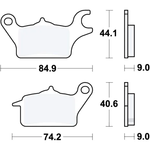 Brake pads std TRW for: Yamaha MW, MWS