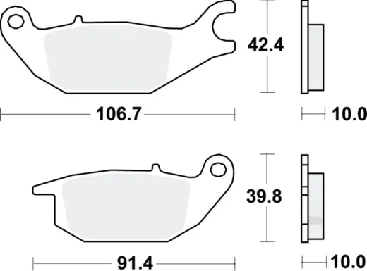 Bremsklotz Standard TRW Alternative: 7370061 passend für: Yamaha MW