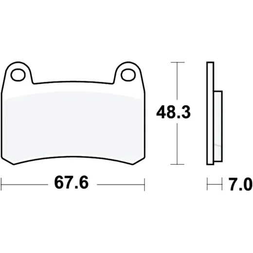 Brake pads sintered front sv TRW alternative: 7370227 for: Benelli BN, Leoncino, TRK 251