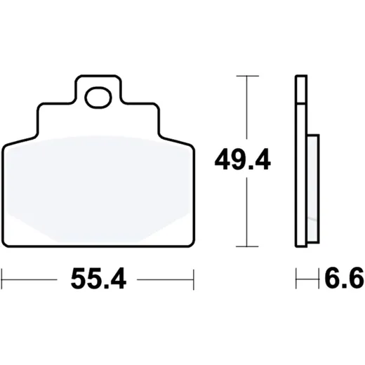 Brake pads sintered scooter TRW alternative: 7370214 for: Piaggio MP3